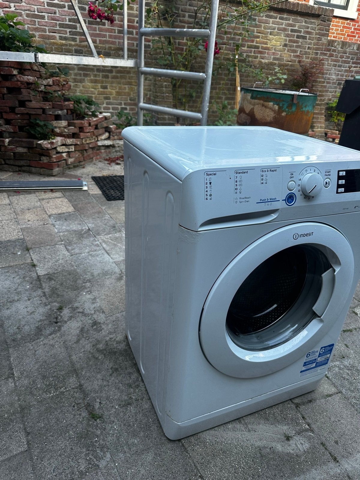 Indesit Innex Wasmachine 7kg - 1600 toeren, Witgoed en Apparatuur, Wasmachines, Ophalen, 6 tot 8 kg, Gebruikt, 1600 toeren of meer