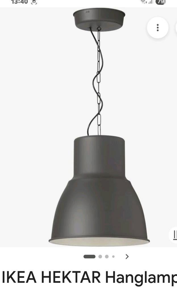 Grote industriële hanglamp., Huis en Inrichting, Lampen | Hanglampen, Ophalen of Verzenden, Zo goed als nieuw, Metaal, Minder dan 50 cm