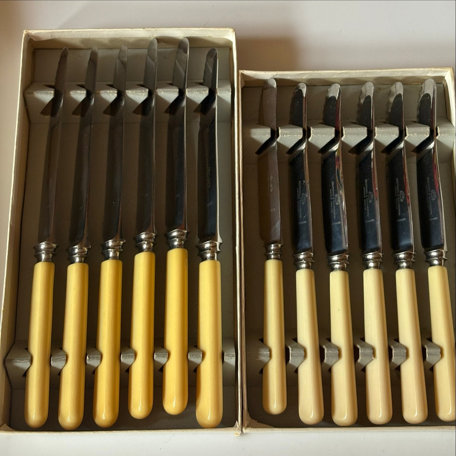 Vintage Southern & Richardson Sheffield messen set, Ophalen of Verzenden