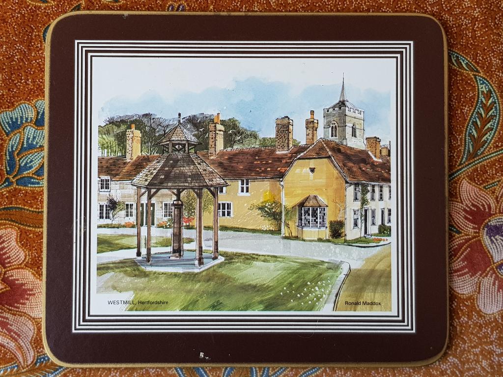 Zes mooie oude vintage Clover Leaf placemats uit Engeland., Ophalen of Verzenden