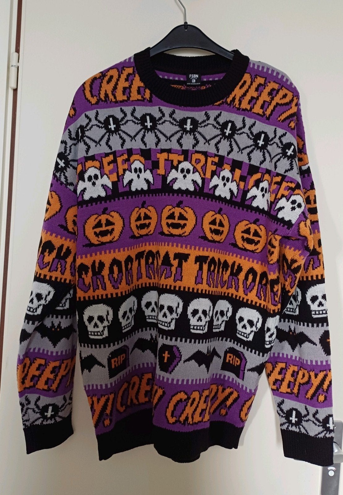 Halloween trui van de New Yorker xl, Ophalen, Zo goed als nieuw, Maat 56/58 (XL), Zwart