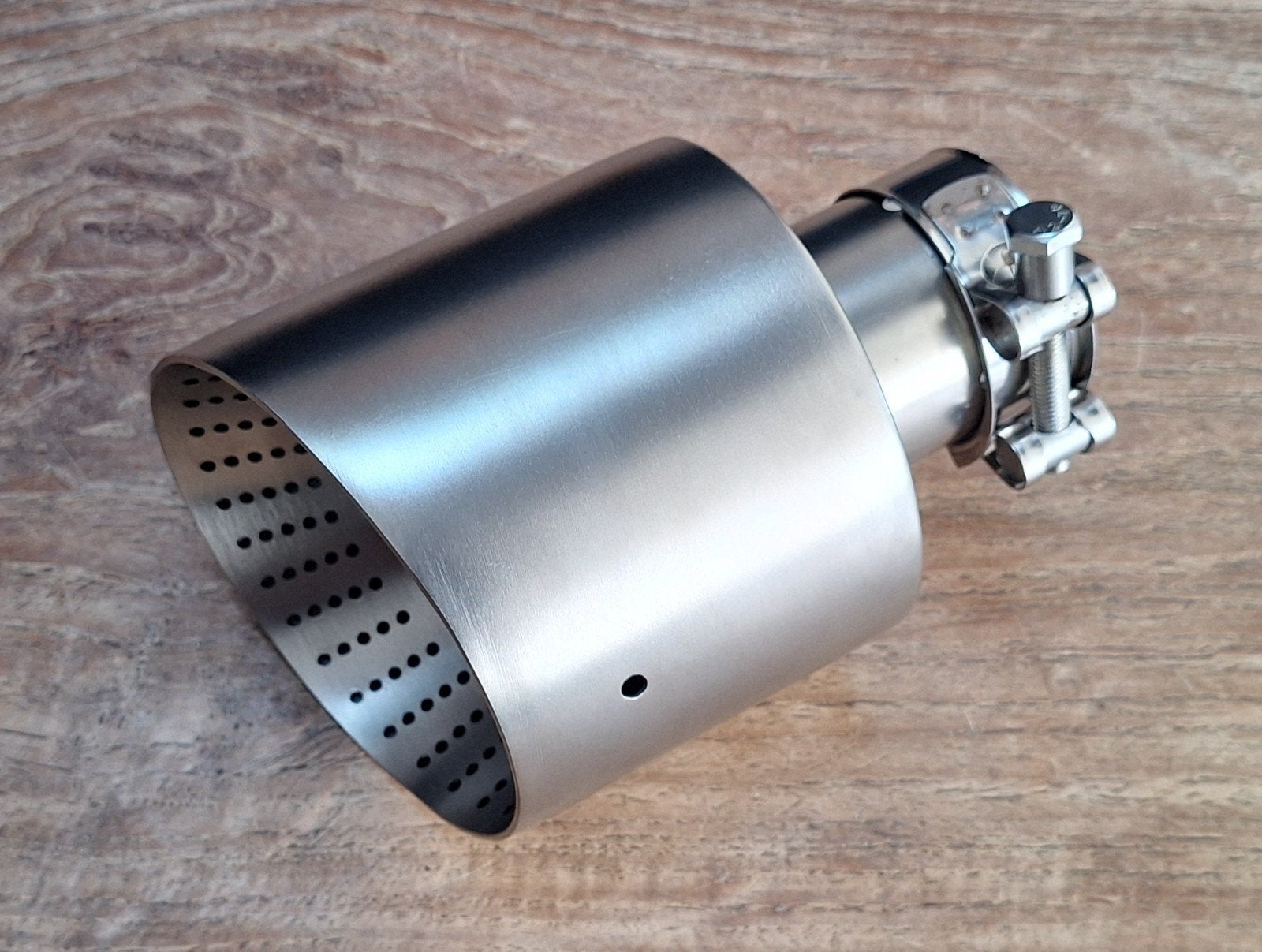ongebruikt RVS uitlaat-sierstuk mat GTI style diameter 11cm, Ophalen of Verzenden, Nieuw, Universele onderdelen