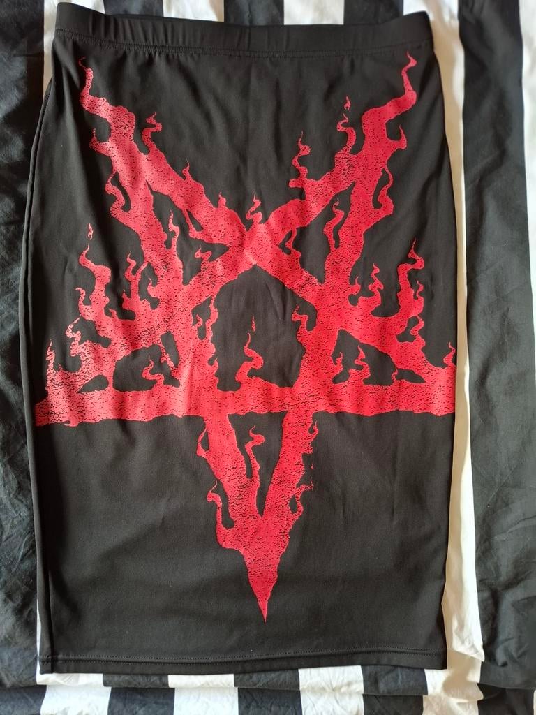 Killstar midirok Pentagram maat M, Maat 38/40 (M), Zwart, Ophalen of Verzenden, Zo goed als nieuw