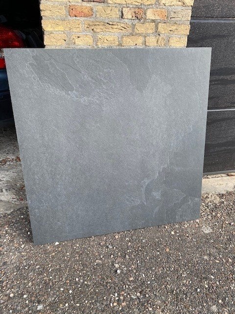 tegel grijs 89.5/89.5 cm, 60 cm of meer, Nieuw, Ophalen of Verzenden, Minder dan 5 m²