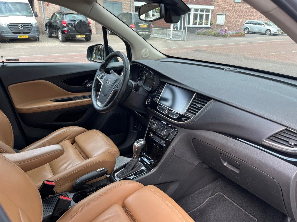 Opel MOKKA X 1.4 TURBO INNOVATION 140PK / LEDER / CAMERA / N, Auto's, 15 km/l, Gebruikt, Euro 6, Zwart