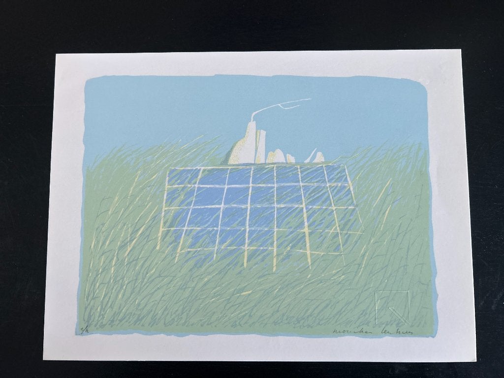 Zeefdruk Monika Lenssens  ZOMEROPRUIMING, Gesigneerd, Verzenden, Zeefdruk