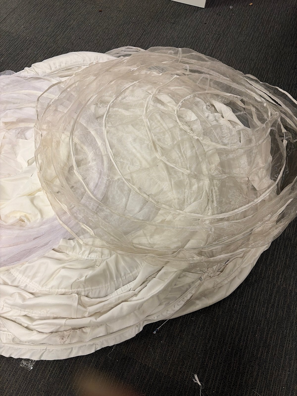 Meerdere onderrokken ongeveer13 met balijnen voor bruidsjurk, Ophalen, Gedragen, Wit, Accessoires