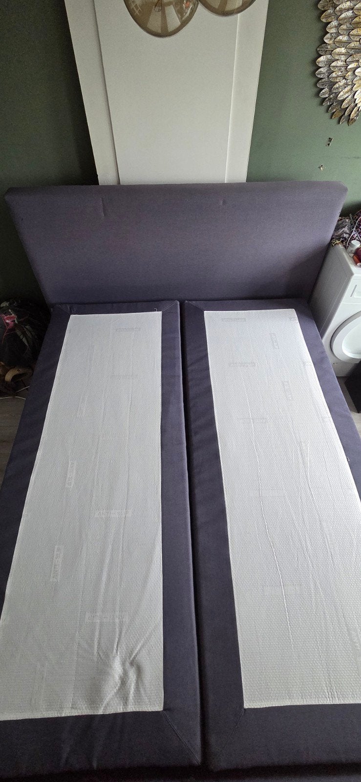 goossens boxspring 160x200, Gebruikt, Tweepersoons, 200 cm, 160 cm