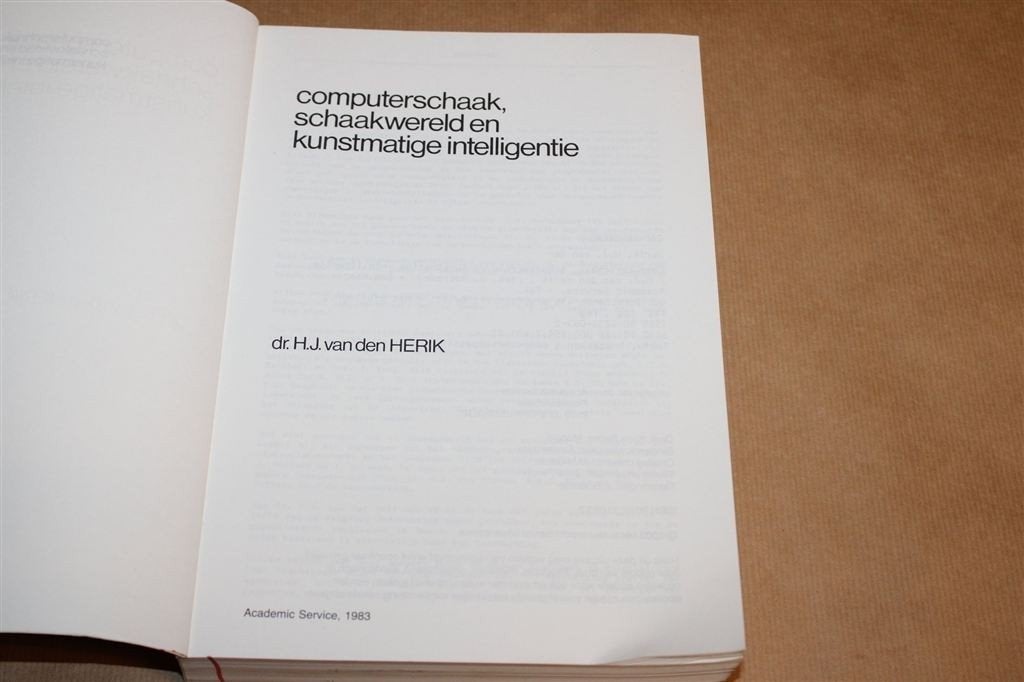 Computerschaak — AI en Schaakcomputers, 1983, Ophalen of Verzenden, Gelezen, Overige onderwerpen