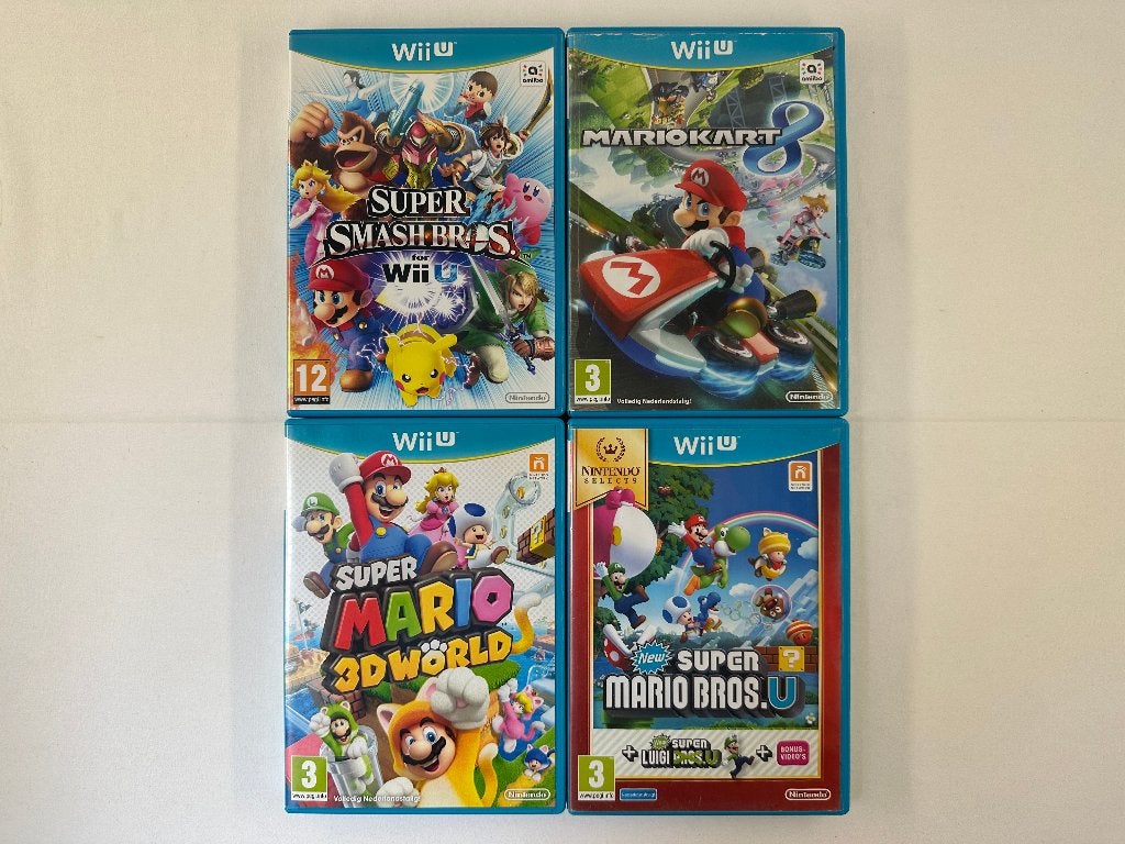 Nintendo Wii U games bundel 4 stuks - Mario, Spelcomputers en Games, Games | Nintendo Wii U, Gebruikt, Avontuur en Actie, 3 spelers of meer