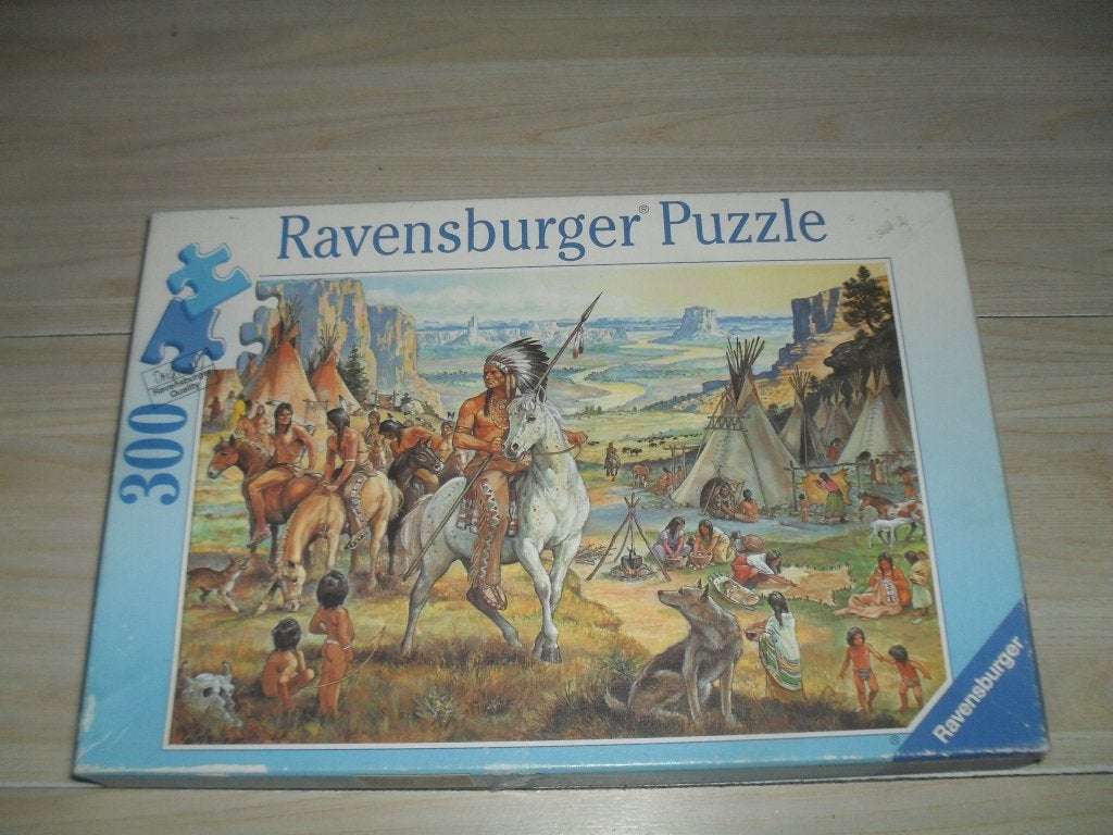 De indianen puzzle 300 stukjes, Hobby en Vrije tijd, Denksport en Puzzels, Ophalen, Minder dan 500 stukjes, Gebruikt, Legpuzzel