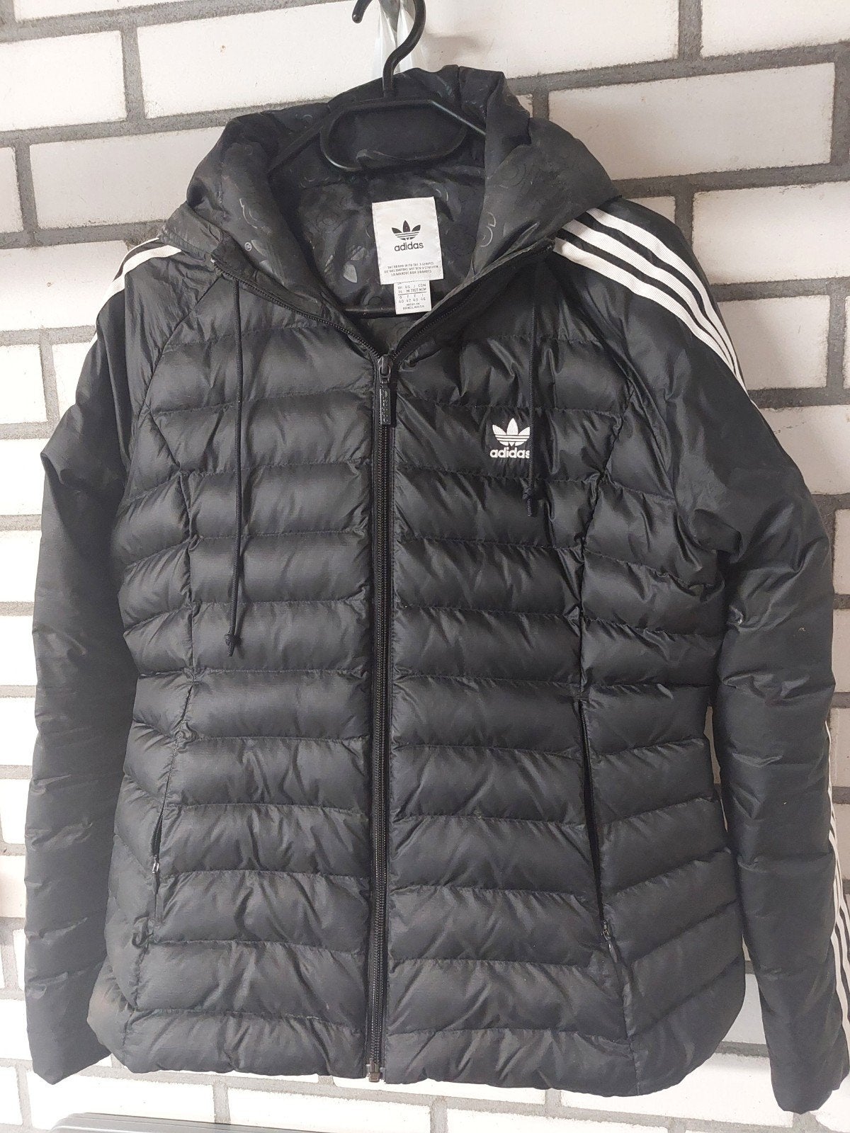 Adidas jas maat M, Ophalen of Verzenden, Gedragen, Zwart