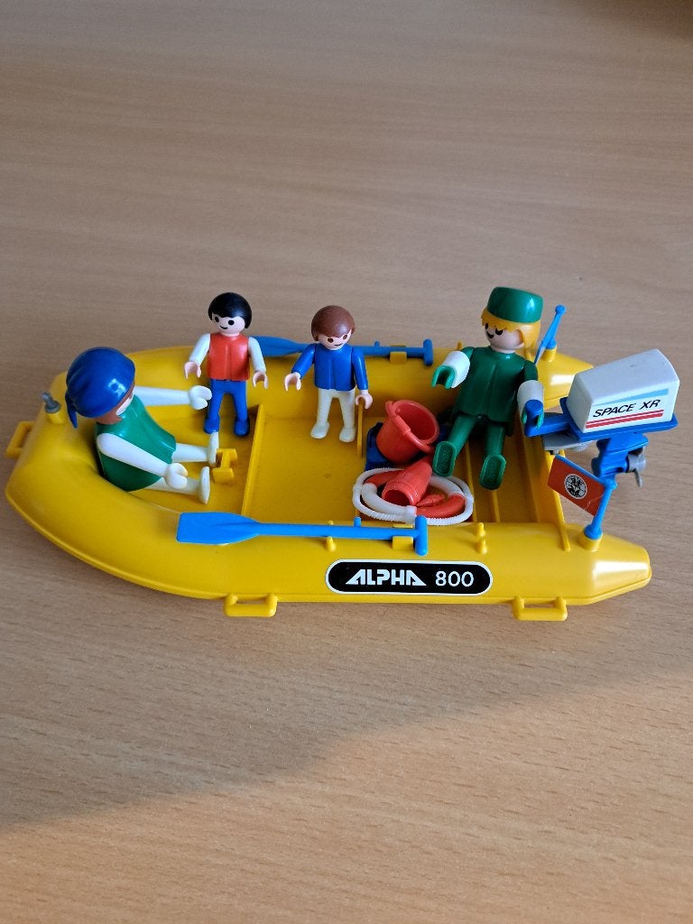 Playmobil grote gele rubberboot, Ophalen of Verzenden, Zo goed als nieuw, Boot/Schip