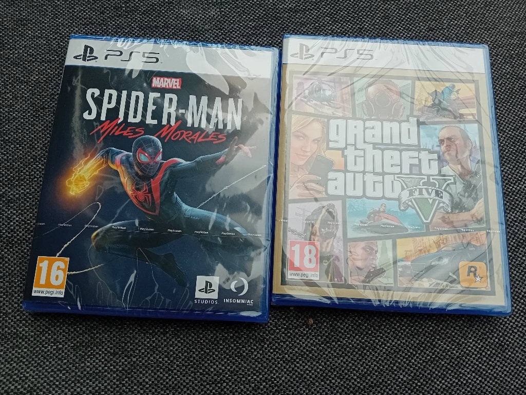 Playstation 5 spiderman  miles morales en GTA5 game sealed, Avontuur en Actie, 1 speler, Nieuw, Ophalen of Verzenden
