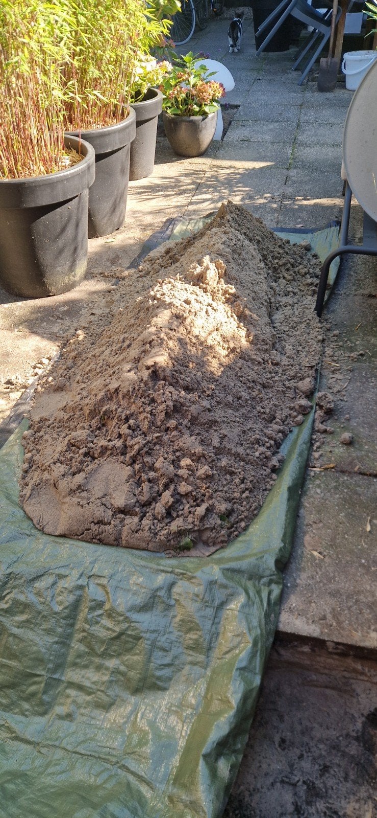 GRATIS klapzand witzand straatzand 0,25 kuub, Tuin en Terras, Ophalen, Zo goed als nieuw