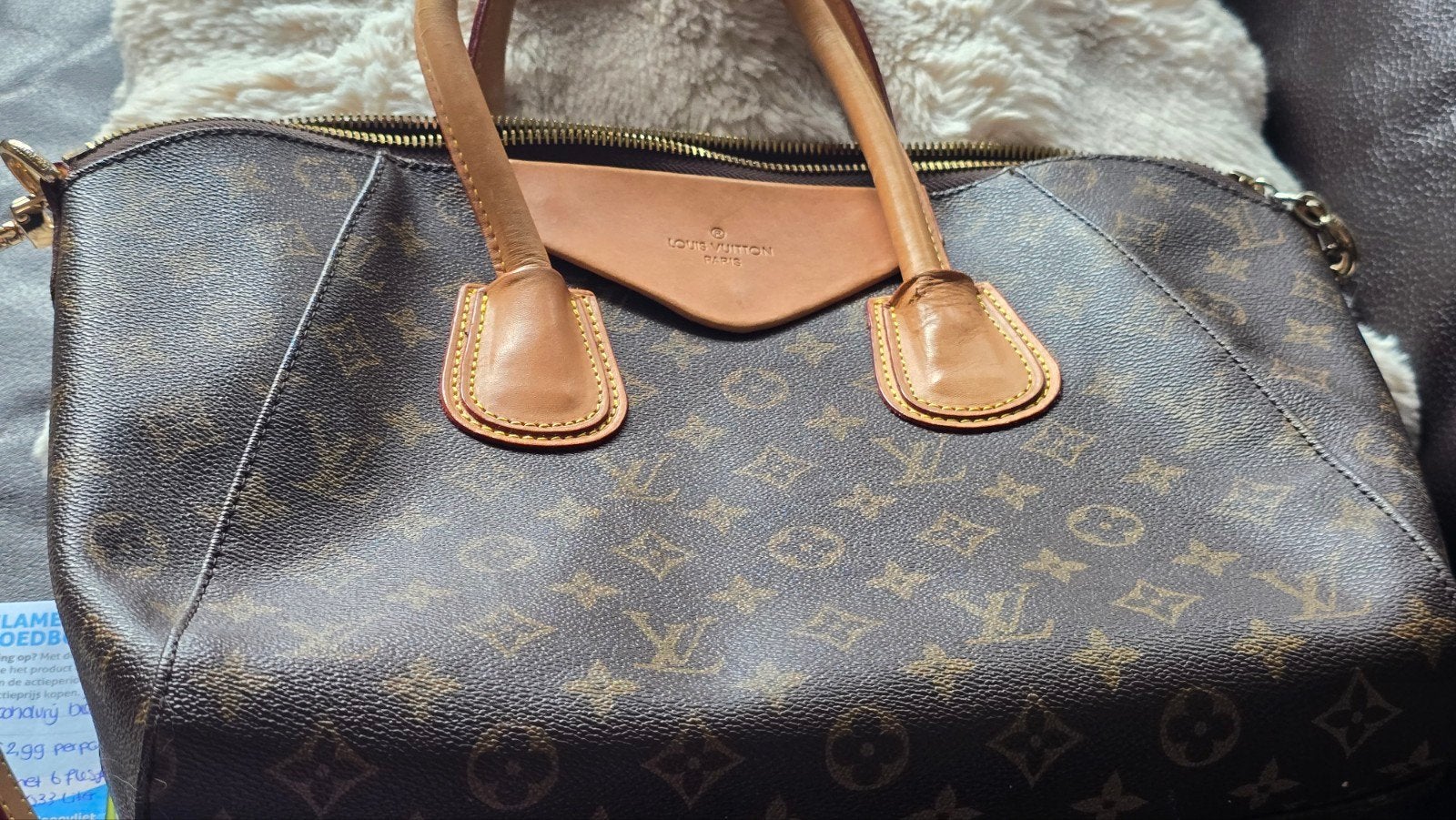 LV Monogram Handtas -, Sieraden, Tassen en Uiterlijk, Ophalen of Verzenden, Gebruikt, Bruin, Handtas