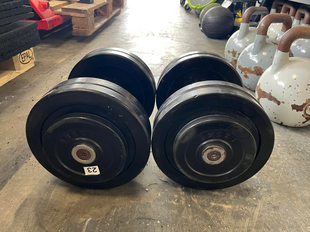 2 x 23 kg dumbbells dumbell Set  gewichten, Ophalen, Dumbbell, Gebruikt, 2 x 23 kg