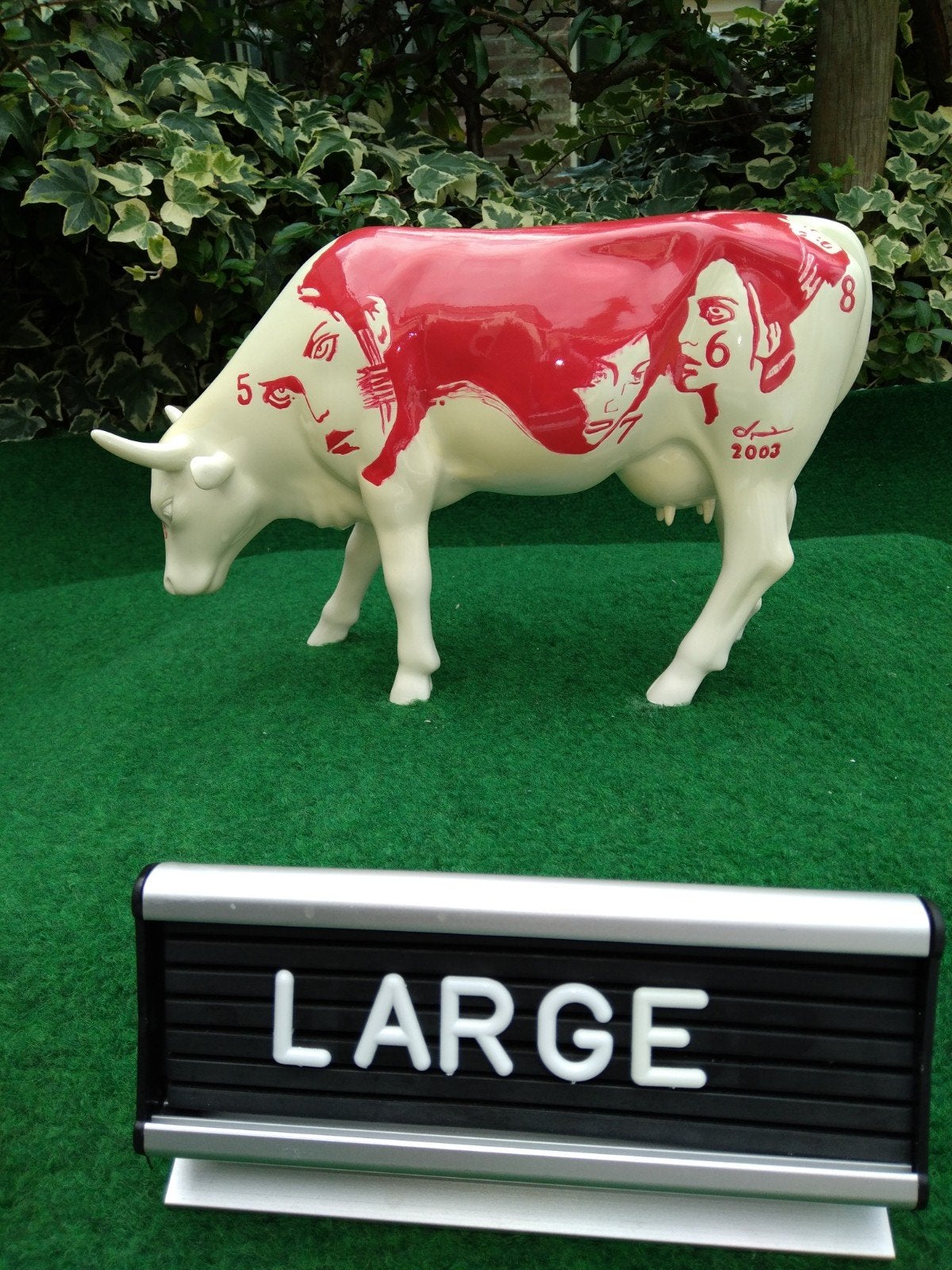 Cow Parade Koe "Cowgirls" LARGE, Ophalen of Verzenden, Zo goed als nieuw, Dier