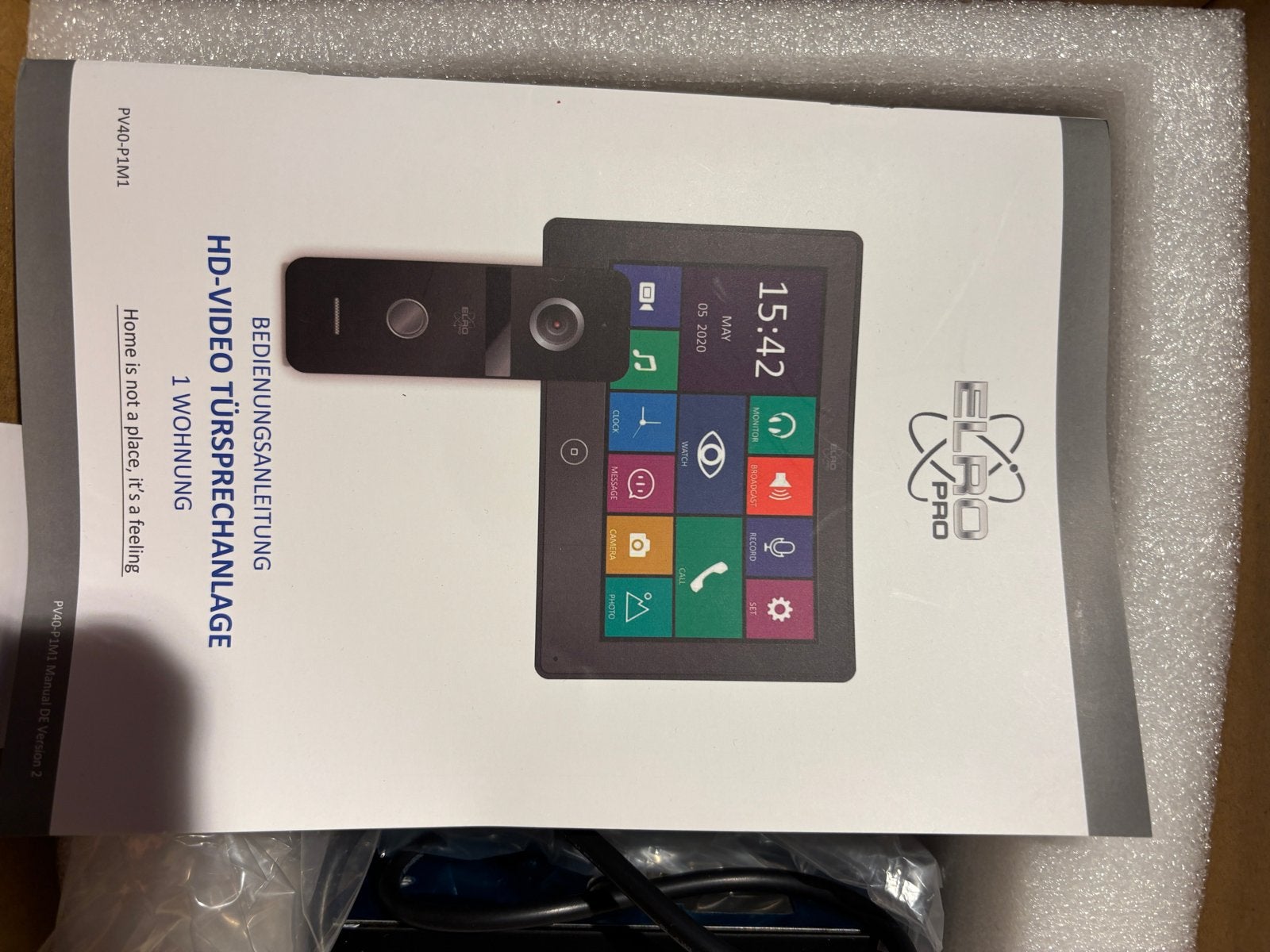 Elro+ pro HD Video Deurintercom Systeem - Nieuw in Doos, Ophalen, Nieuw, Buitencamera