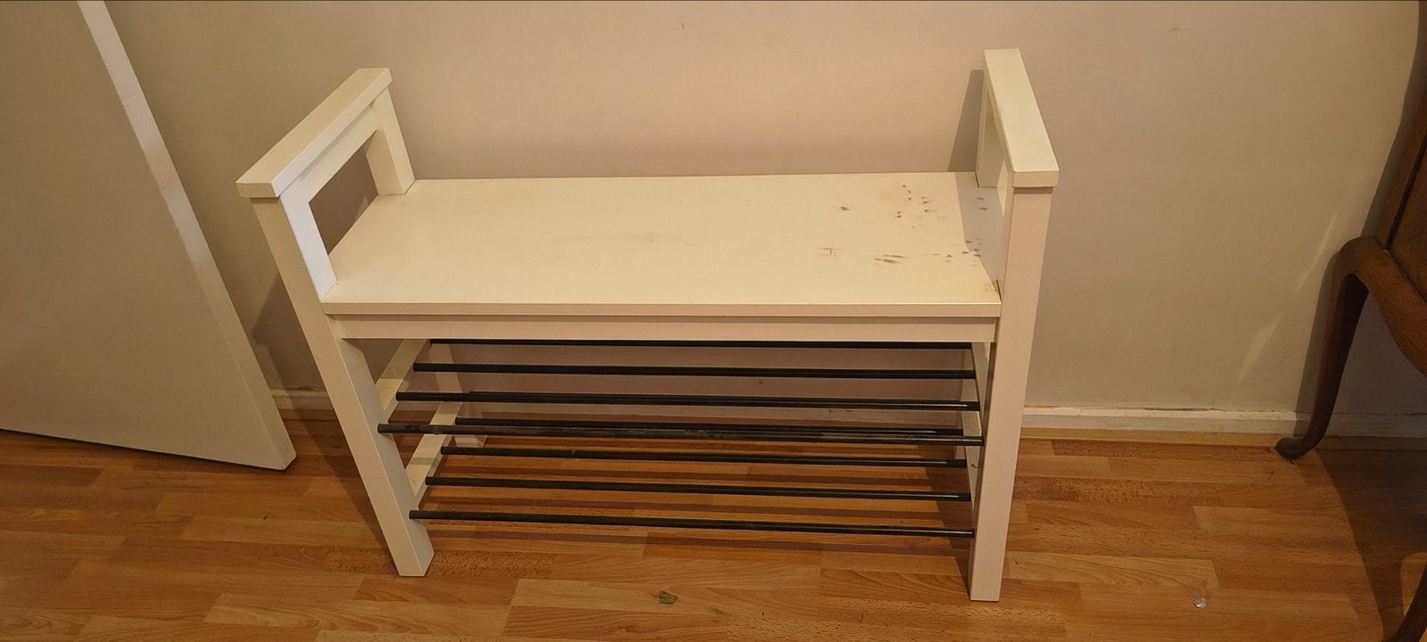IKEA Hemnes schoenenrek/opbergbankje, Ophalen, Gebruikt