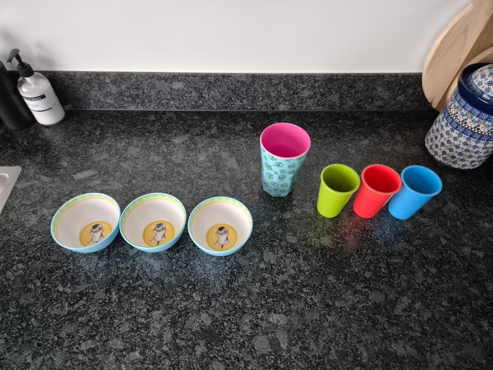 Melamine bekers en schaaltjes, Ophalen of Verzenden, Overige materialen, Overige stijlen, Overige typen