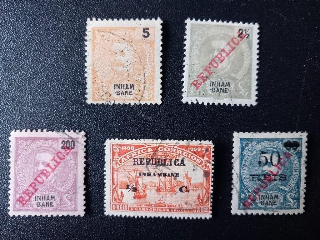 Inhambane, Portugese kolonie, Postzegels en Munten, Verzenden, Overige landen, Gestempeld