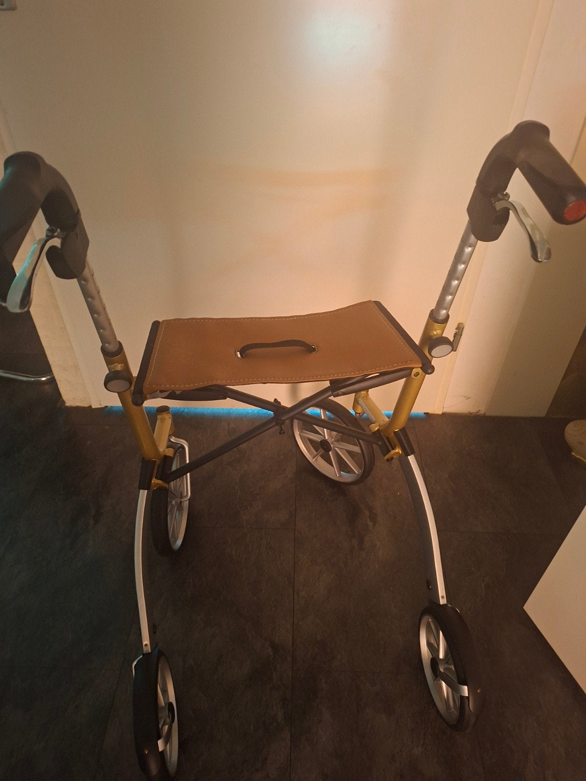 Nieuw! goudkleurige rollator van het merk Trust, Diversen, Looprekken, Ophalen