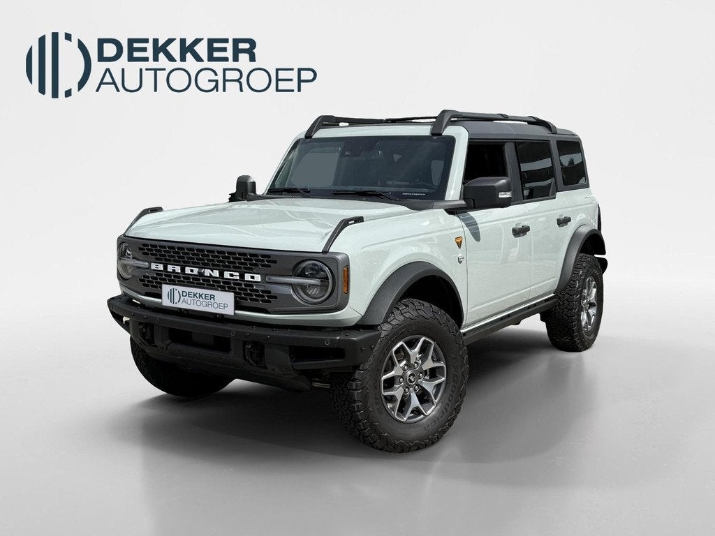 Ford Bronco 275 pk 4WD Badlands Grijs Kenteken, Auto's, Ford Usa, Bedrijf, Te koop, Bronco, Airconditioning, Automatische klimaatregeling
