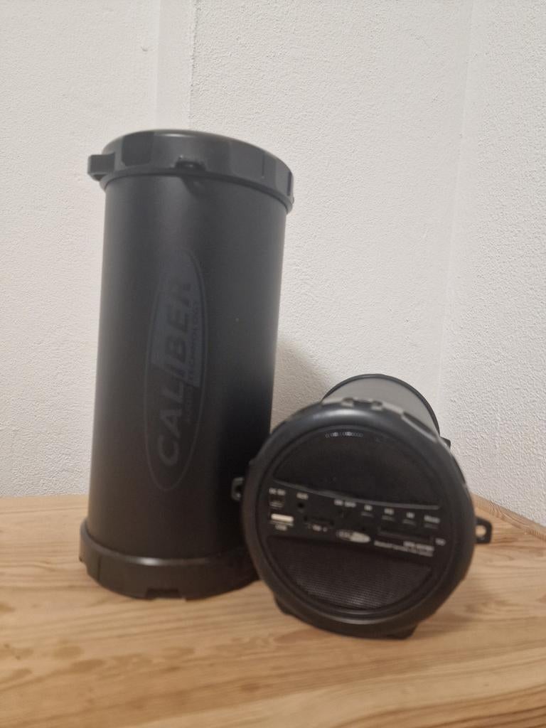 Set van 2 Caliber HPG 407BT Bluetooth Speakers – Koppelbaar!, Ophalen of Verzenden, Kunststof