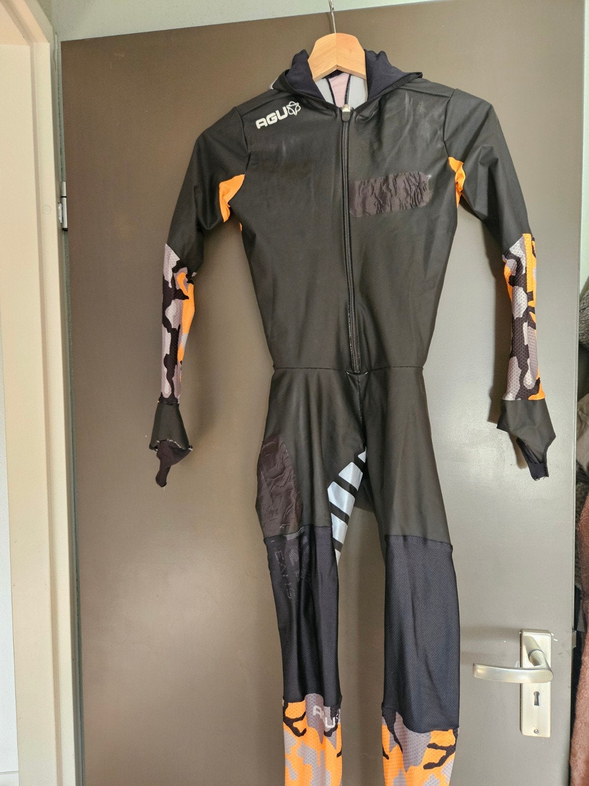 AGU schaatspak wedstrijd rubber M, Ophalen of Verzenden, Gebruikt, Overige typen, Overige merken