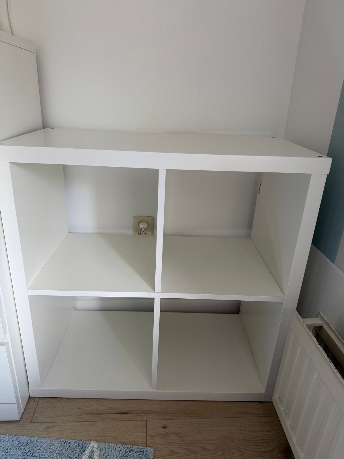 Ikea Kallax Kast - Wit, 4 vakken, Ophalen, Gebruikt
