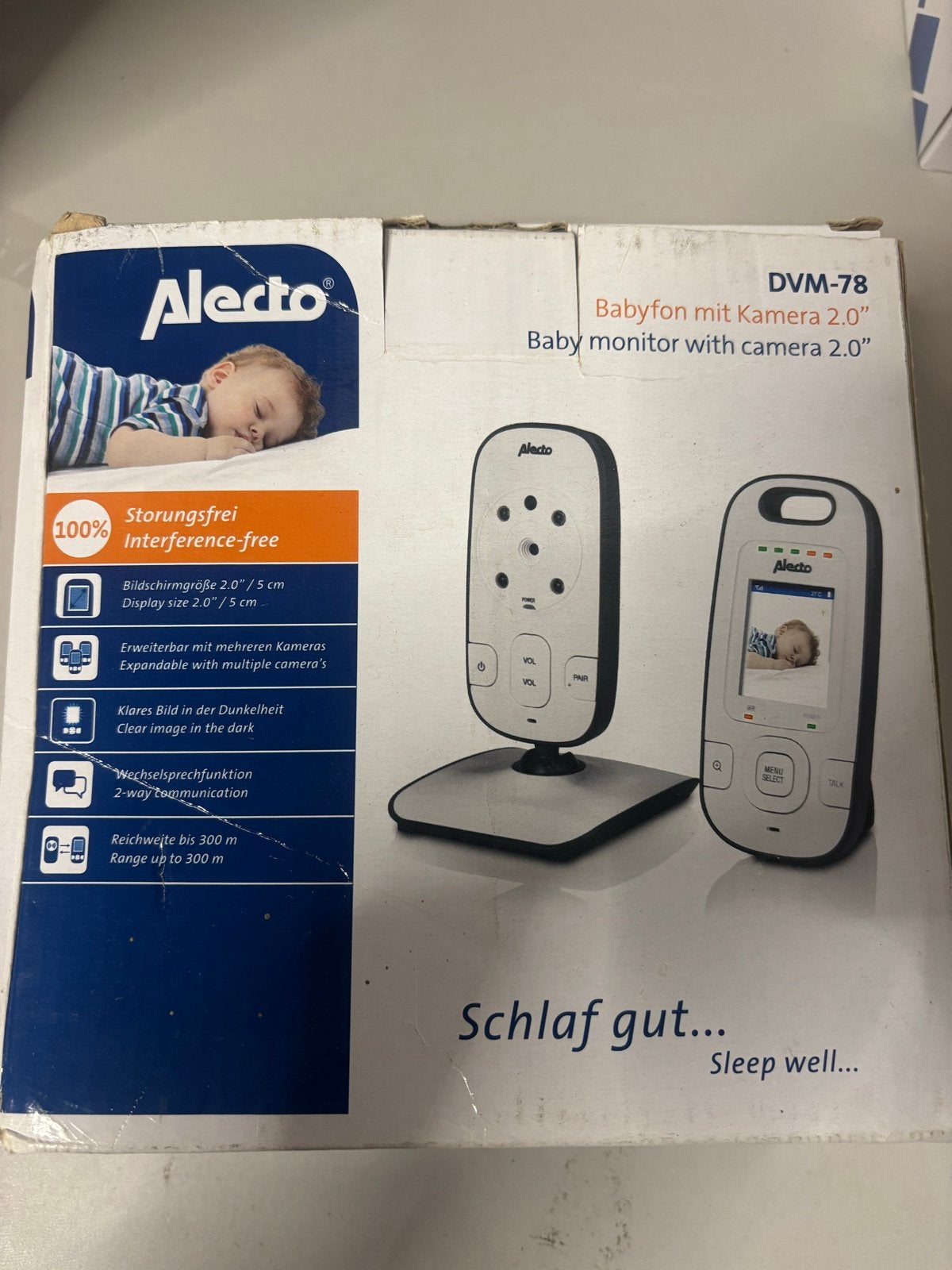Alecto DVM-78 Babyfoon met camera - Nieuw in doos, Camera, Al, Al, Ophalen of Verzenden