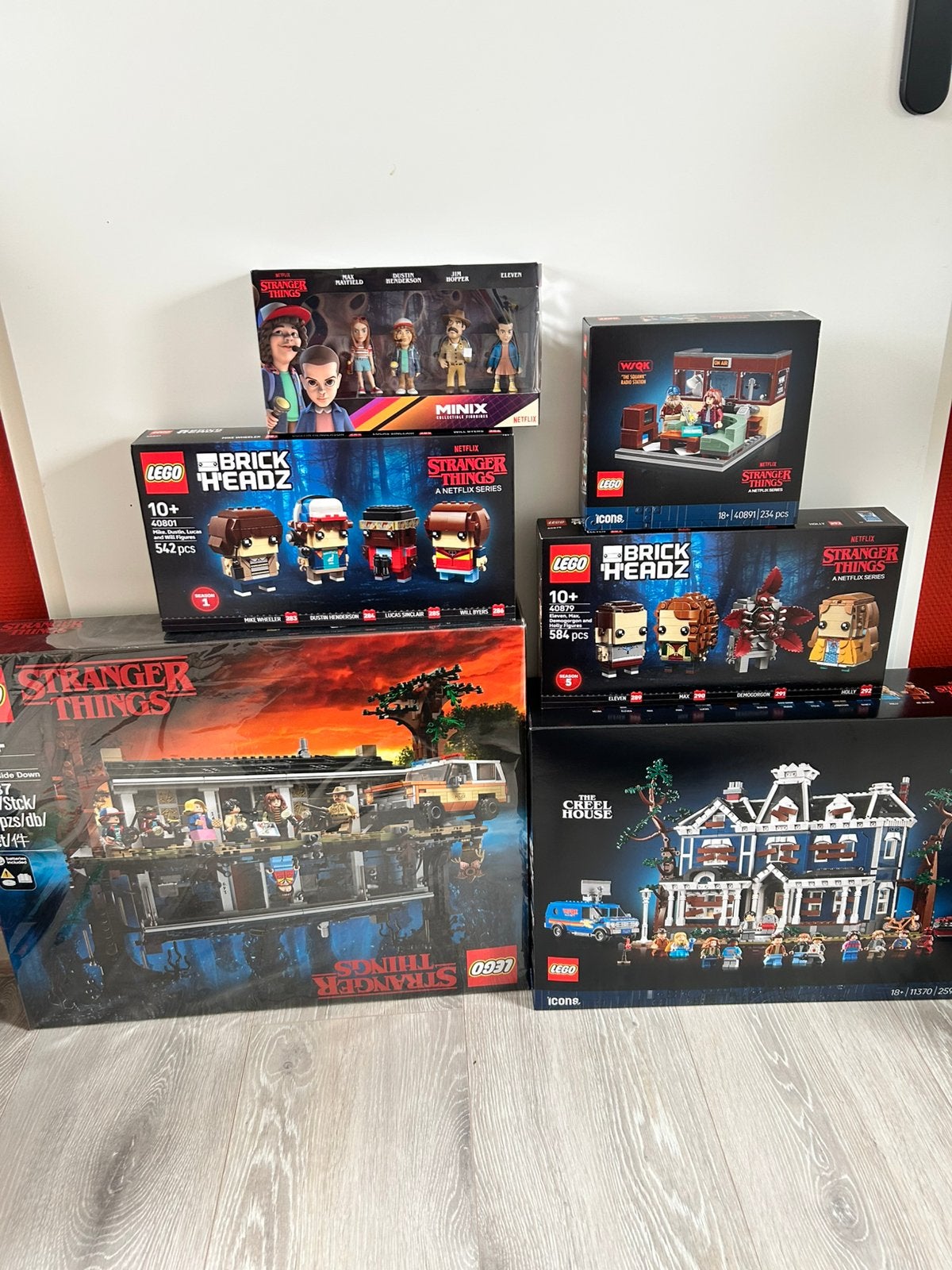 Lego set Stranger Things 75810, 11370, 40891, 40801 en 40879, Ophalen, Ongeopend/sealed, Lego, Nieuw