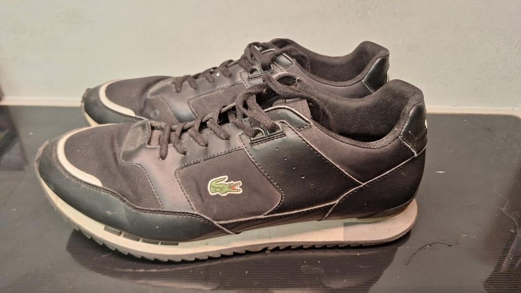 Lacoste Partner Piste sneaker in maat 47., Kleding | Heren, Schoenen, Ophalen of Verzenden, Lacoste, Zwart, Sneakers of Gympen