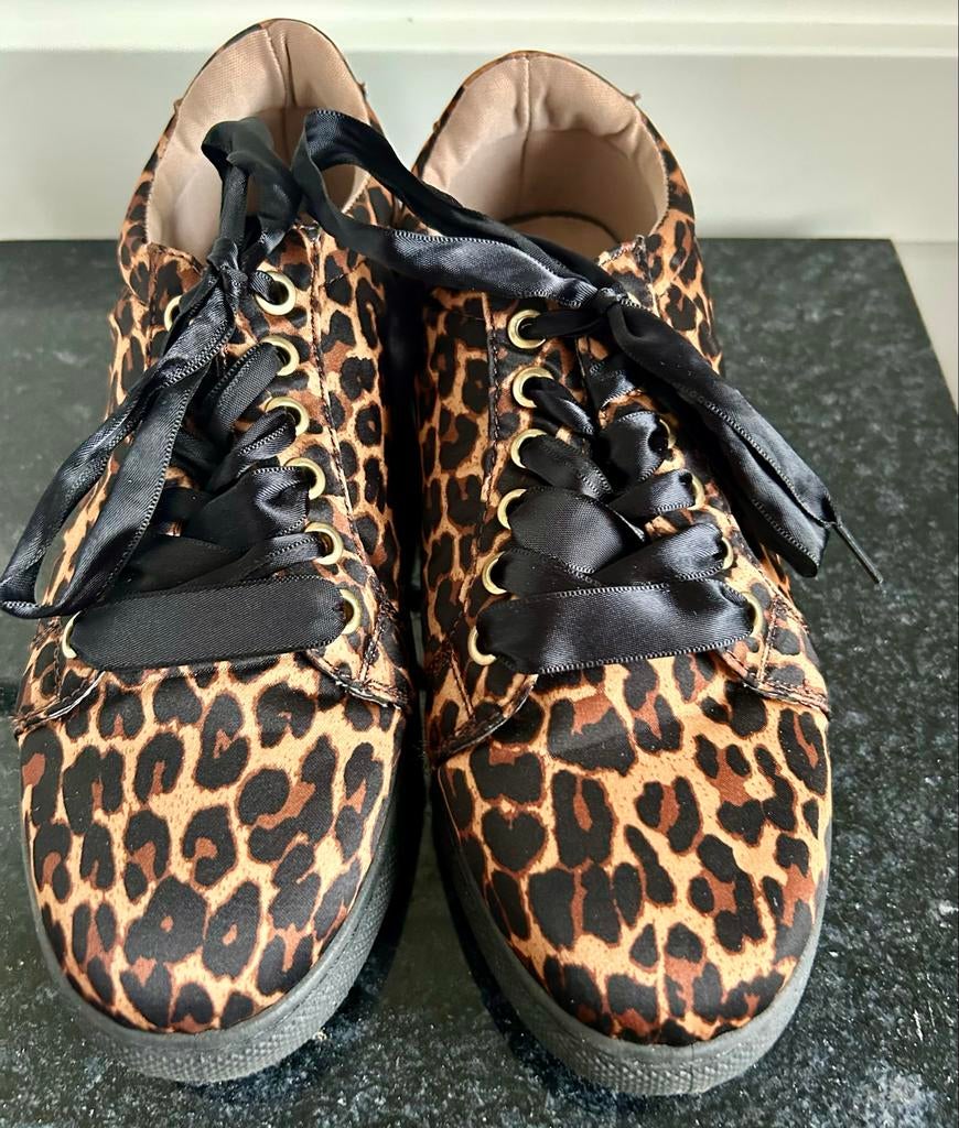 Eksept sneakers met luipaardprint, Bruin, Ophalen of Verzenden, Sneakers of Gympen, Zo goed als nieuw