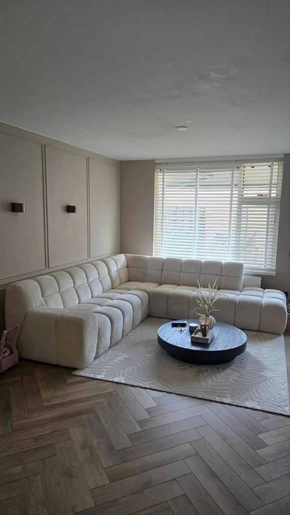 hoekbank (6maanden oud) met garantie Zitmax wonen, Huis en Inrichting, Ophalen, Zo goed als nieuw