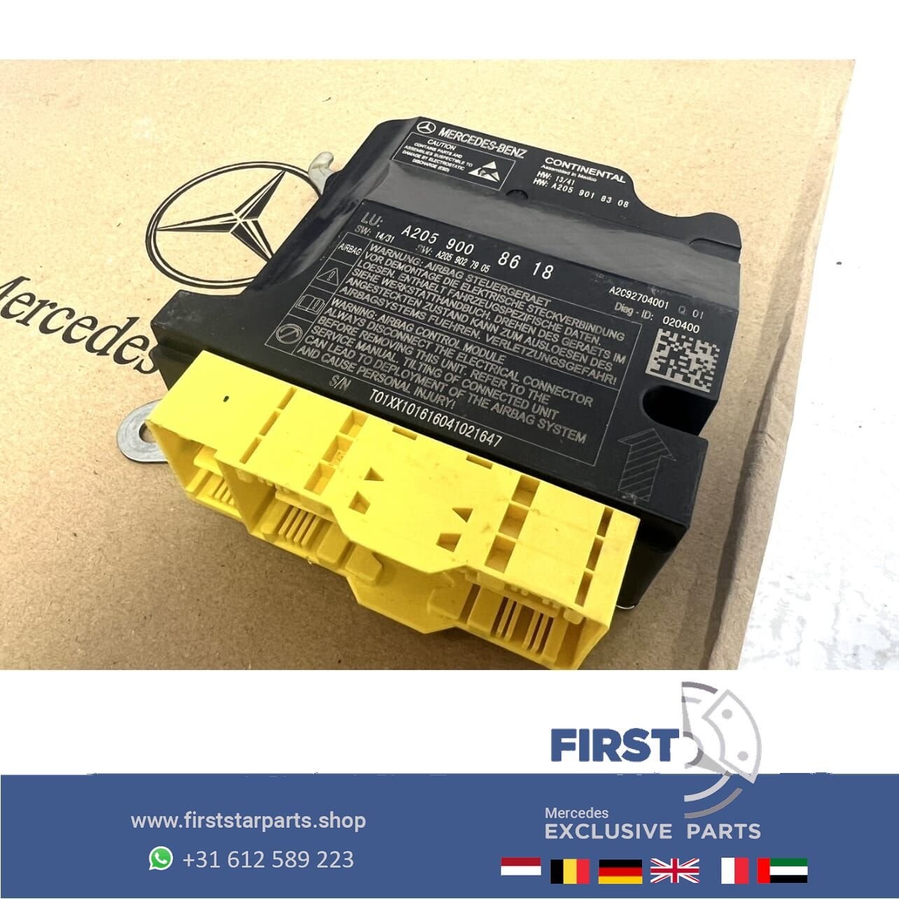 A2059008618 MERCEDES SRS AIRBAG MODULE W205 S205 C205 A205 C, Gebruikt, -, Ophalen of Verzenden, -