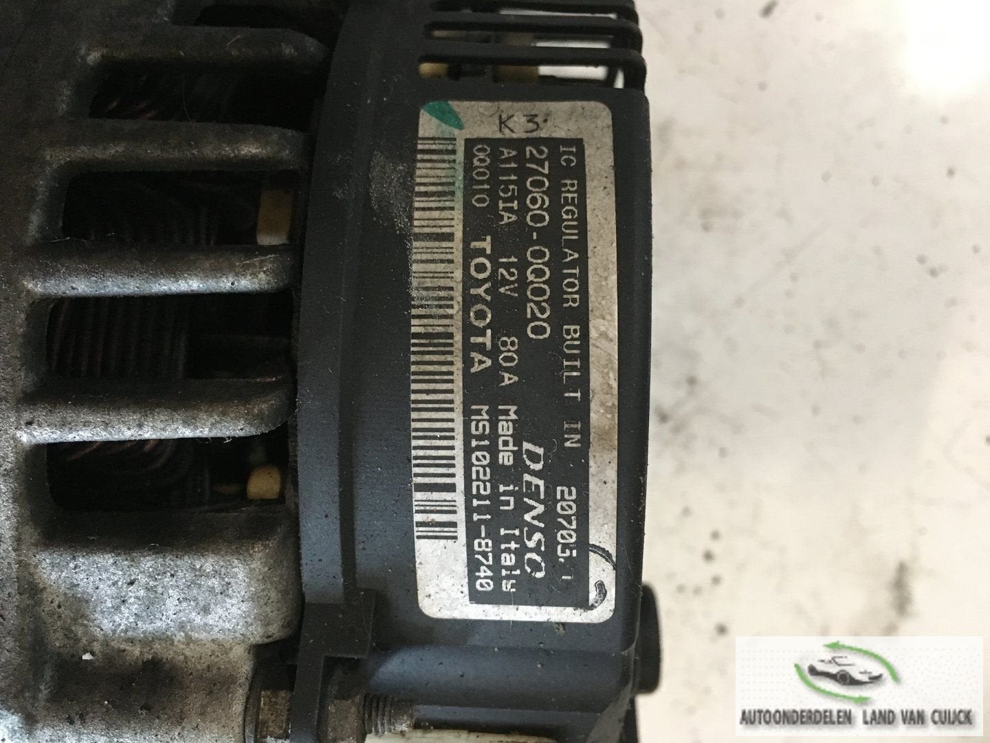 Citroen C1 Toyota Aygo Peugeot 107 1.0 2005 Dynamo, Gebruikt, -, -, Ophalen of Verzenden