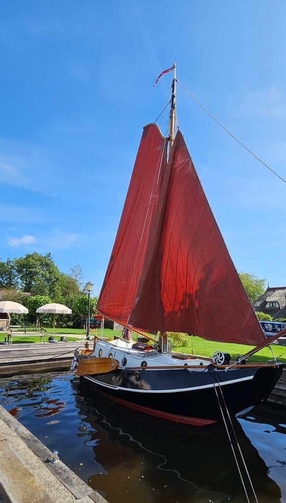 Prachtige Platbodem Blok Zeeschouw - Volledig vaar klaar!, Watersport en Boten, Platbodems, Ophalen, Gebruikt, Staal, Diesel