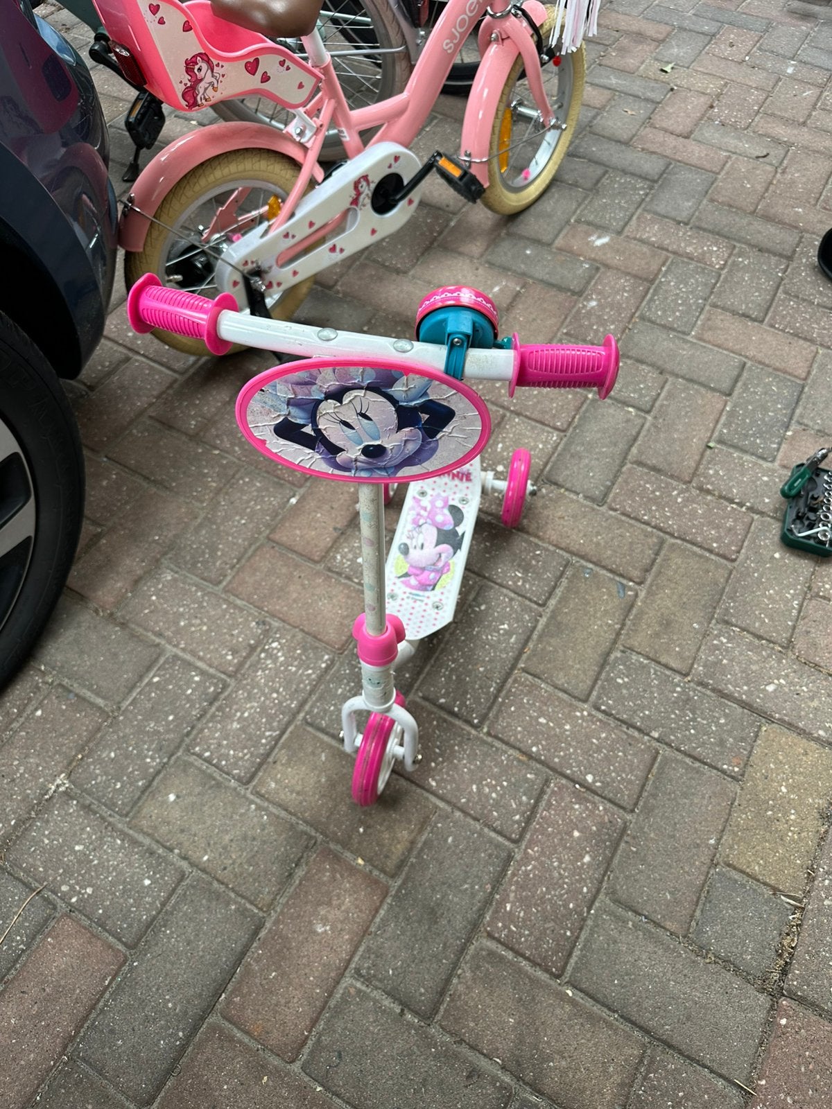 Minnie Mouse step, Fietsen en Brommers, Steps, Ophalen, Zo goed als nieuw, Gewone step