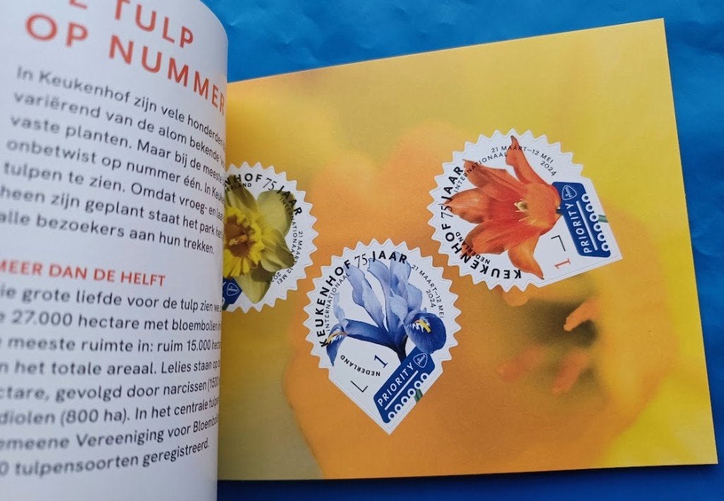 Prestigeboekje 110 Keukenhof 75 jaar - 2024, Postzegels en Munten, Postzegels | Nederland, Verzenden, Na 1940, Postfris