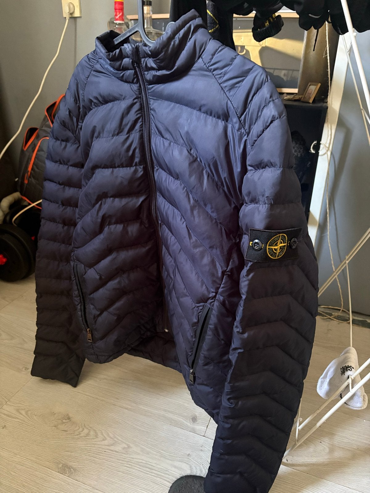 Stone Island David-TC donsjas - Maat XL, Ophalen, Zo goed als nieuw, Maat 56/58 (XL), Blauw