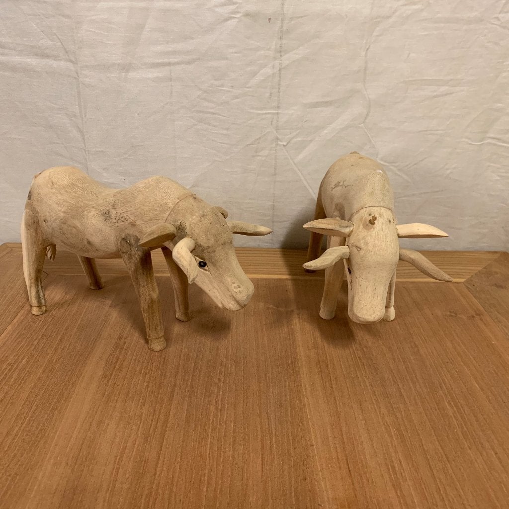 koe van bamboe met teak - handgemaakt – bij TTM Wonen, TTM Wonen, Meubels – (Perzische) Tapijten en Woonaccessoires, Hout, Taag 63, 2491 CS, Den Haag (Forepark)