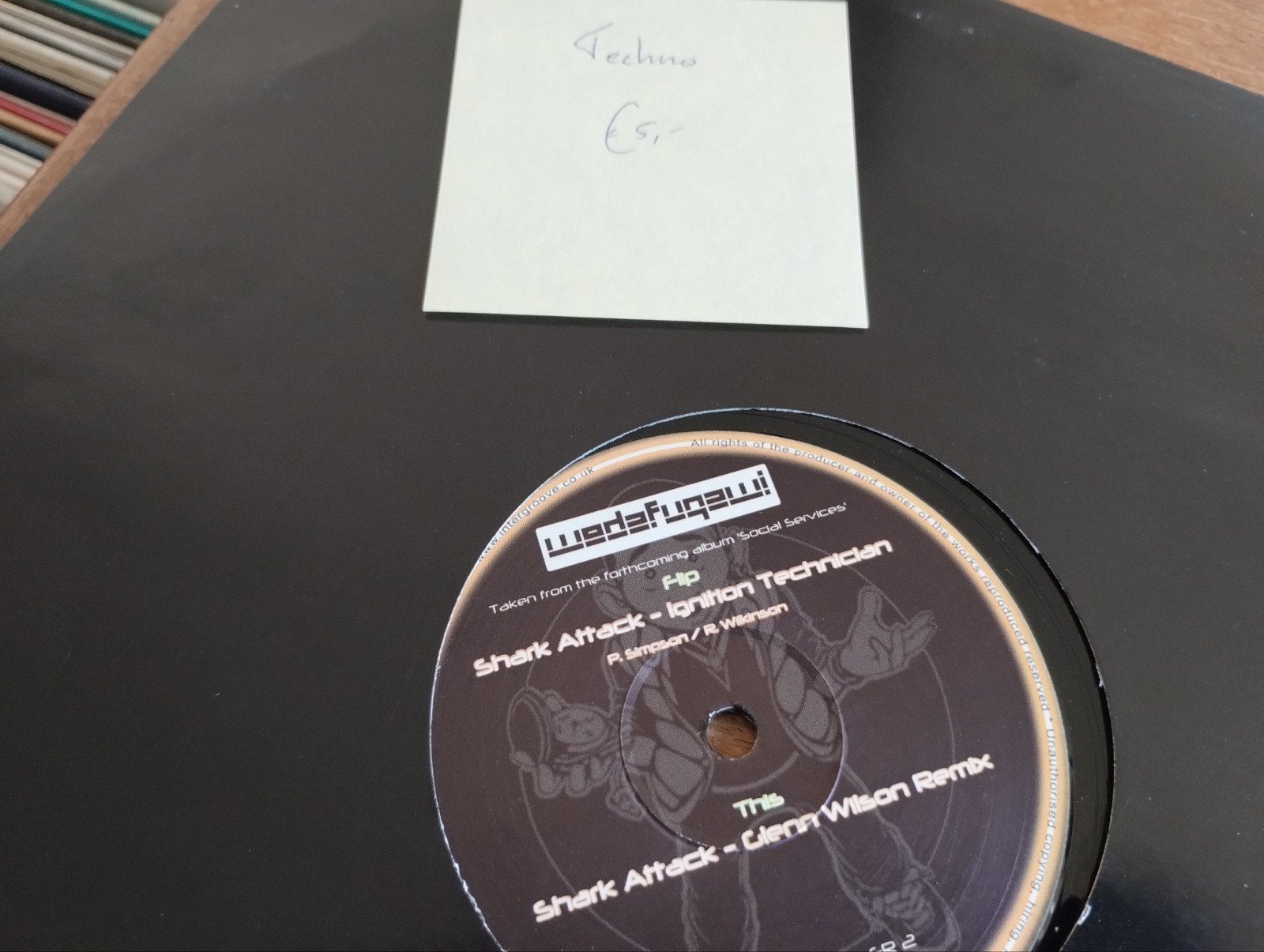 Shark Attack - Ignition Technician / Glenn Wilson 12" Remix, Cd's en Dvd's, Vinyl | Dance en House, LP, Gebruikt, Ophalen of Verzenden