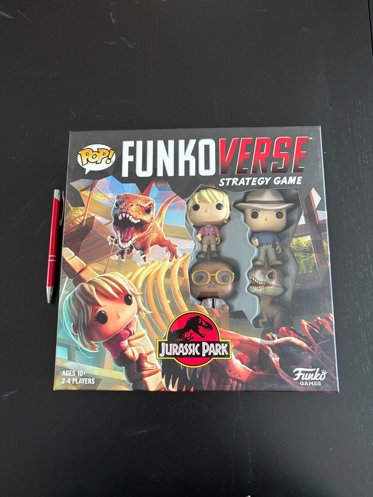 FunkoVerse Strategy Game: Jurassic Park Editie, Drie of vier spelers, Ophalen, Zo goed als nieuw