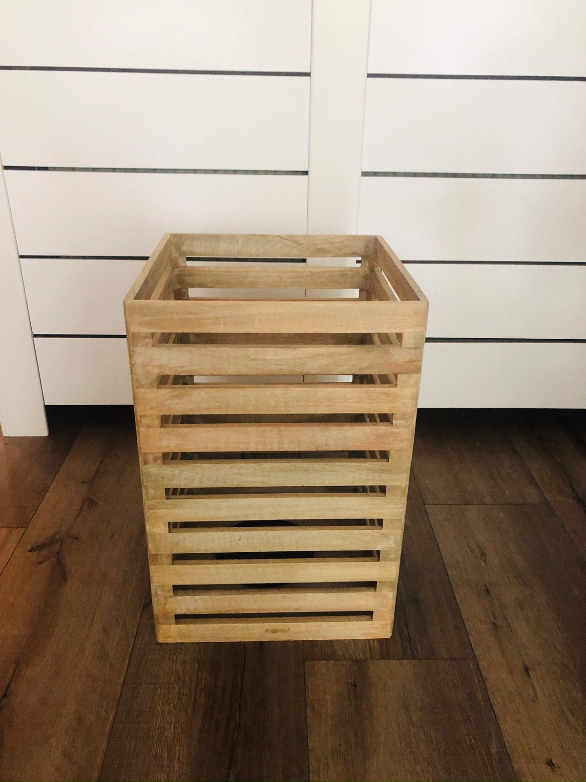 PTMD Grote houten windlicht, Ophalen, Zo goed als nieuw, Rond, Hout