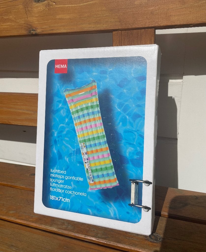 Hema zwembad luchtbed met strepen | 181 x 71 cm NIEUW, Ophalen of Verzenden, Nieuw