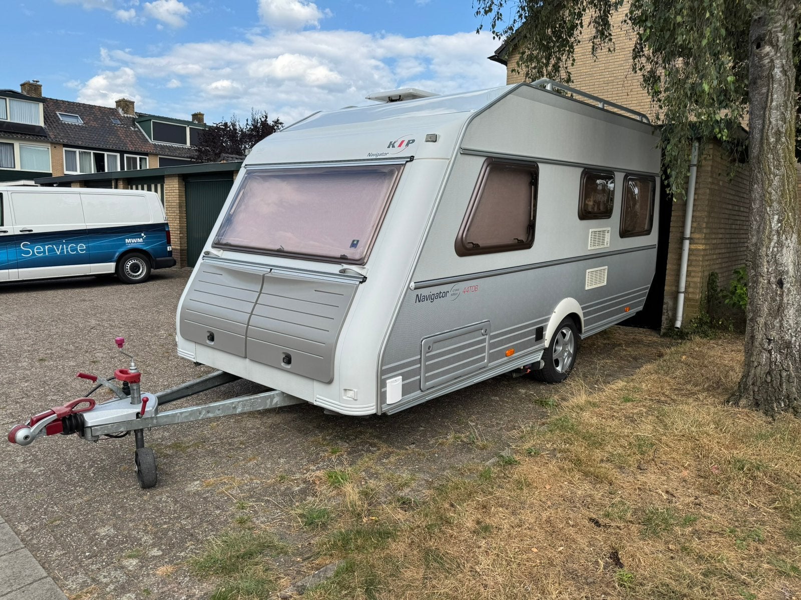 Kip 44 TDB met nieuwe mover en banden, Treinzit, 750 - 1000 kg, Particulier, 4 tot 5 meter