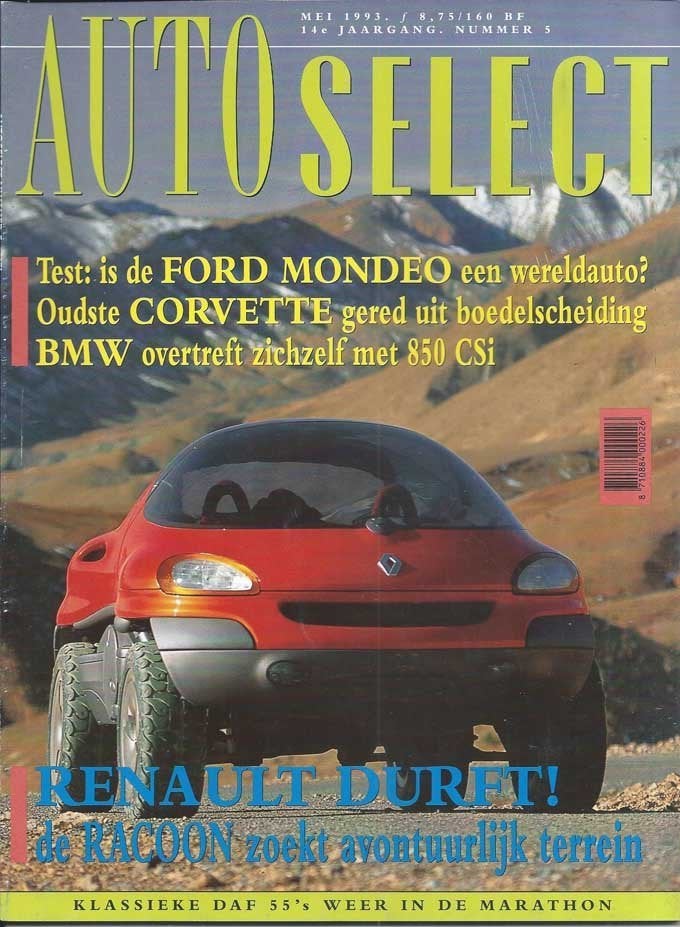 Autoselect 5 1993 : BMW 850 CSI - Ford Mondeo 2.0 Ghia - Daf, Ophalen of Verzenden, Gelezen, Algemeen
