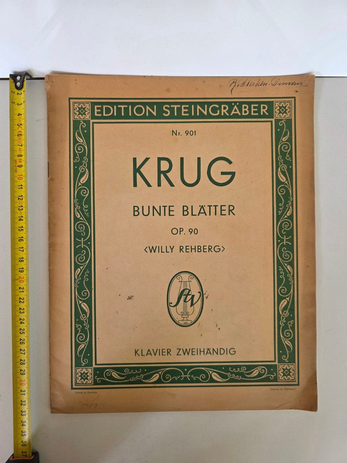 Arnold Krug - Bunte Blätter Op. 90 voor Piano, Gebruikt, Klassiek, Ophalen of Verzenden, Artiest of Componist